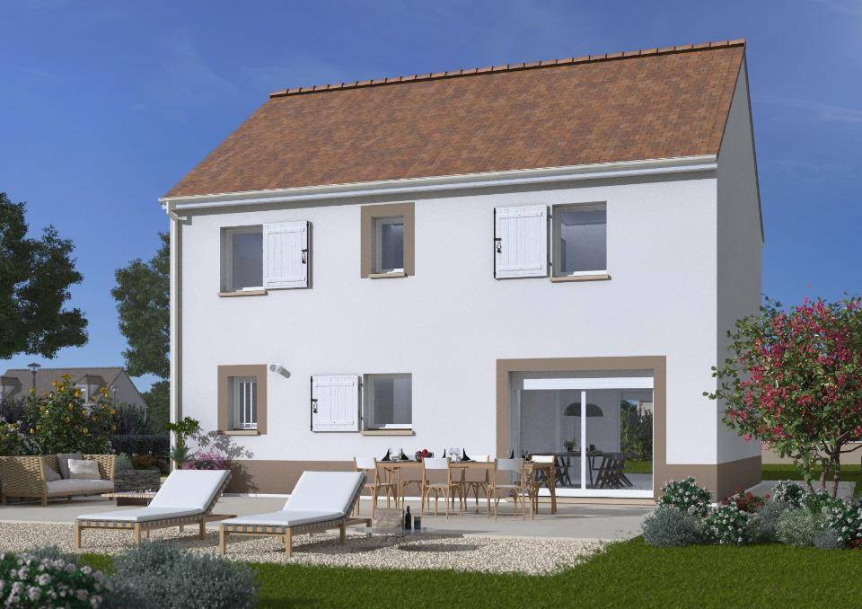 Programme terrain + maison à Montigny-Lencoup en Seine-et-Marne (77) de 124 m² à vendre au prix de 260970€ - 2