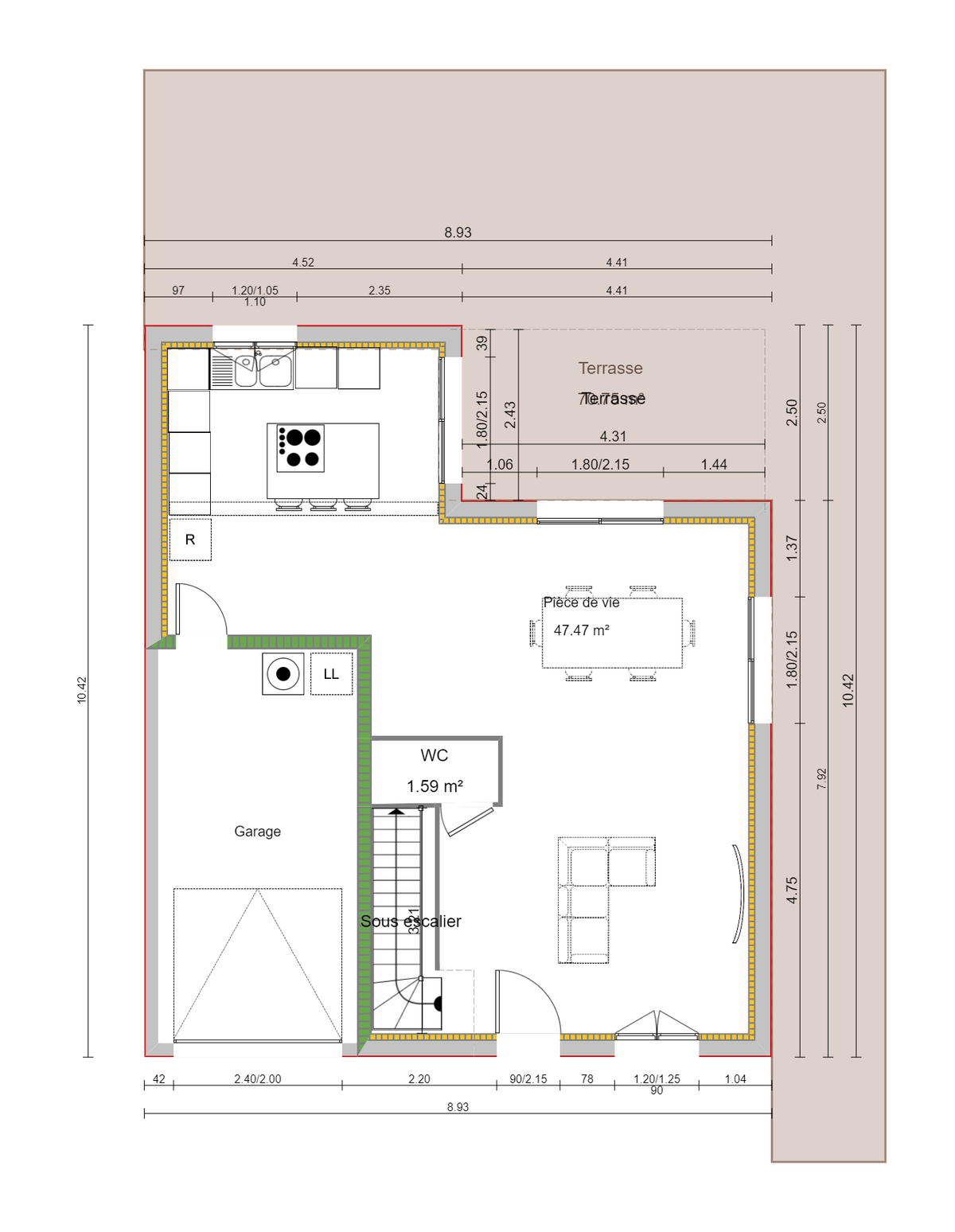 Programme terrain + maison à Izeron en Isère (38) de 103 m² à vendre au prix de 258000€ - 4