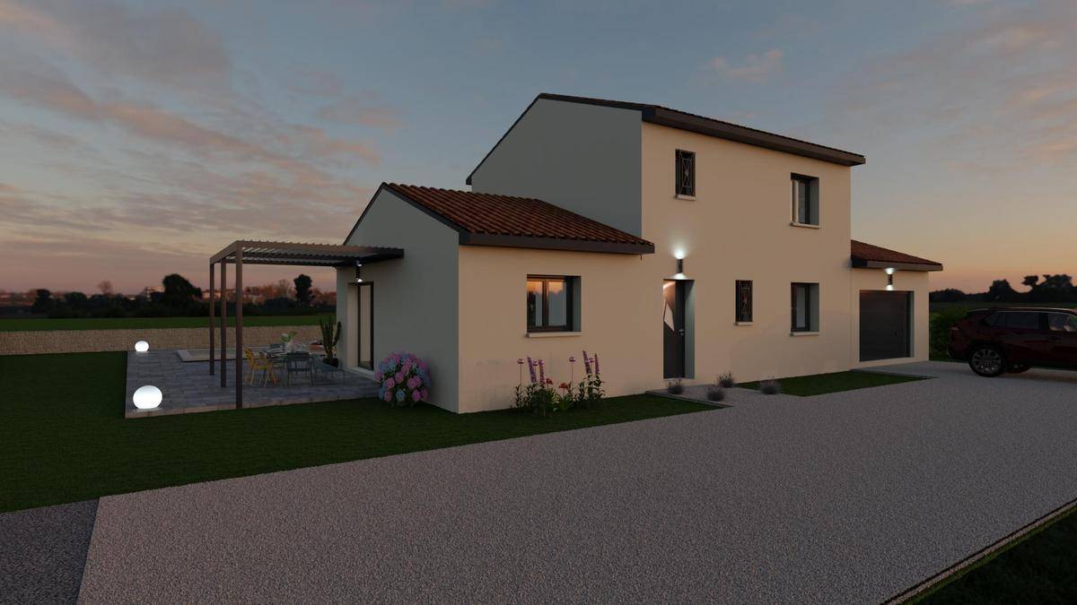 Programme terrain + maison à Saint-André-de-Bâgé en Ain (01) de 111 m² à vendre au prix de 290000€ - 1