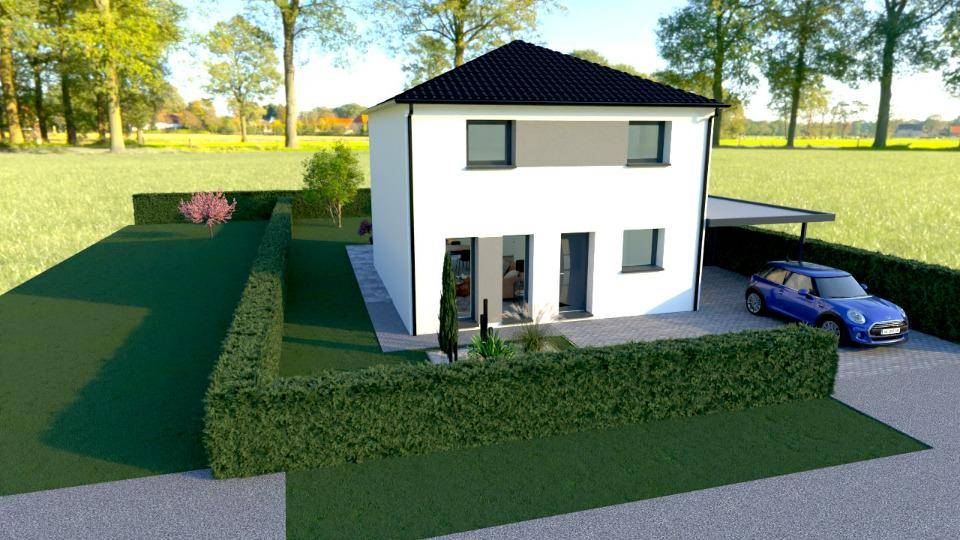Programme terrain + maison à Oye-Plage en Pas-de-Calais (62) de 80 m² à vendre au prix de 205000€ - 1