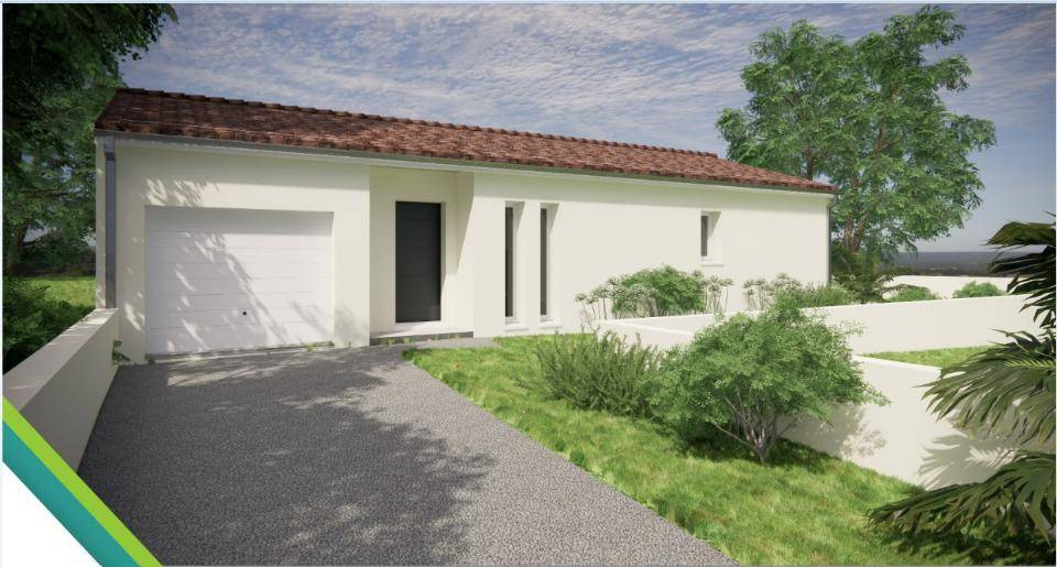 Programme terrain + maison à Saint-Porchaire en Charente-Maritime (17) de 80 m² à vendre au prix de 213000€ - 2