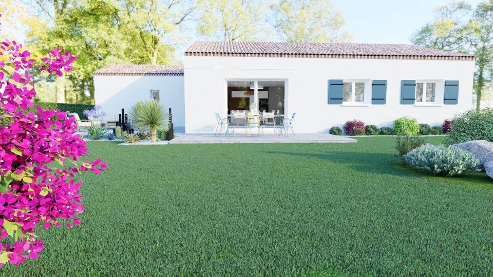 Programme terrain + maison à Saint-Étienne-de-Fontbellon en Ardèche (07) de 100 m² à vendre au prix de 256500€ - 1