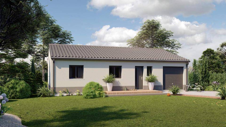 Programme terrain + maison à Pomport en Dordogne (24) de 85 m² à vendre au prix de 222000€ - 1