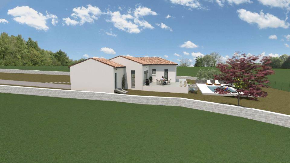 Programme terrain + maison à Bagnols-sur-Cèze en Gard (30) de 100 m² à vendre au prix de 323500€ - 2