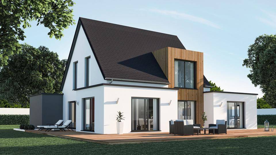 Programme terrain + maison à Kerlaz en Finistère (29) de 105 m² à vendre au prix de 274900€ - 1
