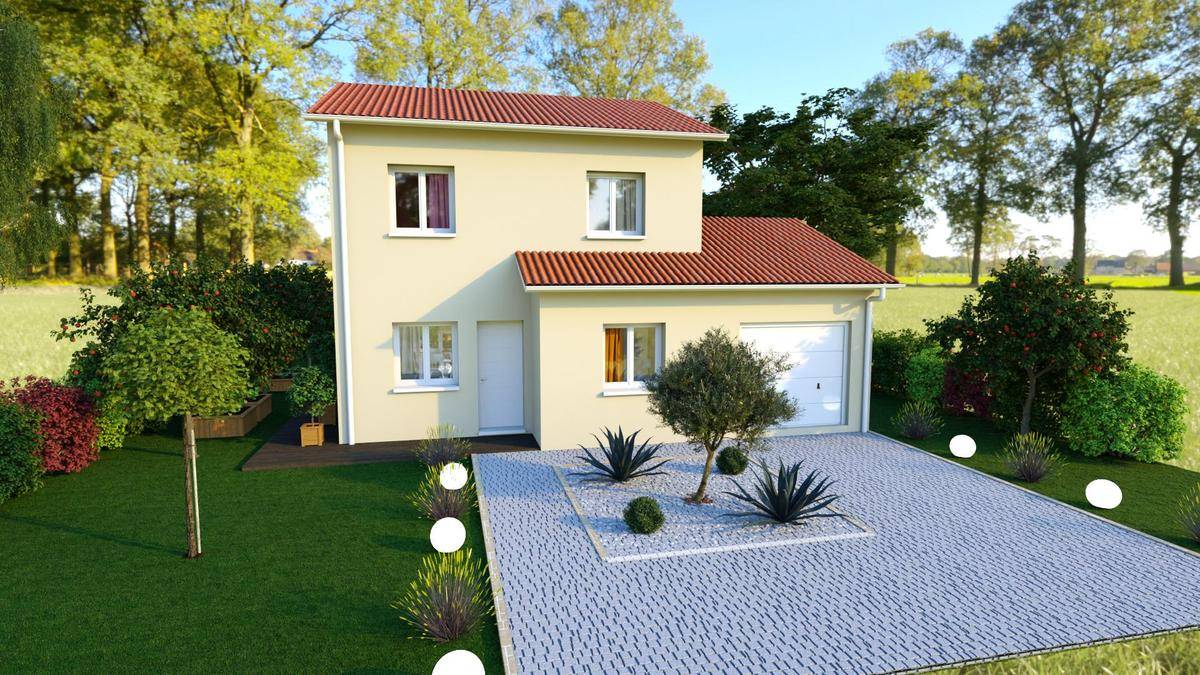 Programme terrain + maison à Garnerans en Ain (01) de 100 m² à vendre au prix de 283363€ - 1