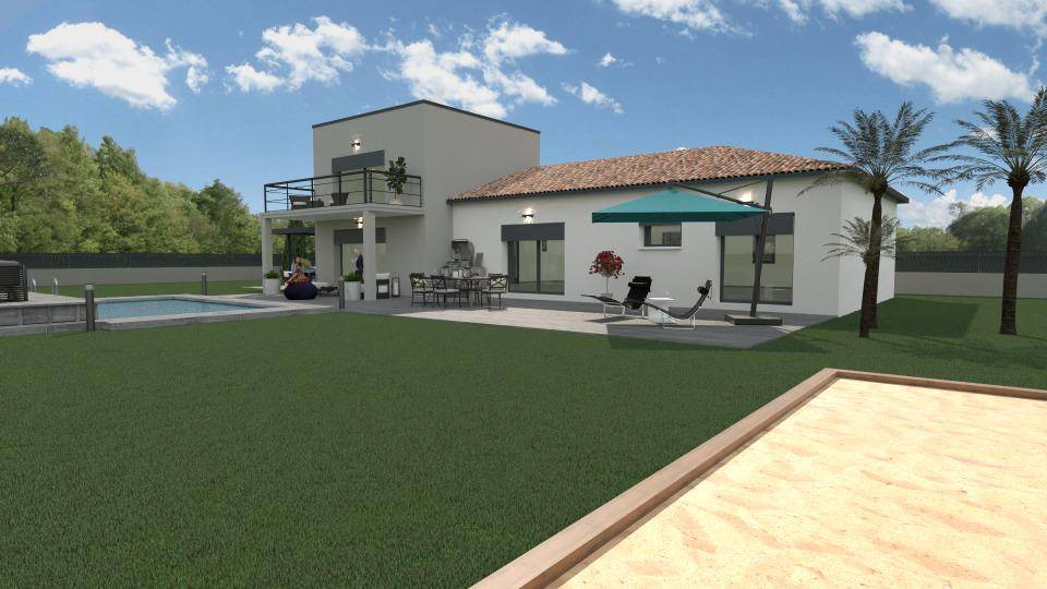 Programme terrain + maison à Saint-Julien-de-Peyrolas en Gard (30) de 150 m² à vendre au prix de 357400€ - 4