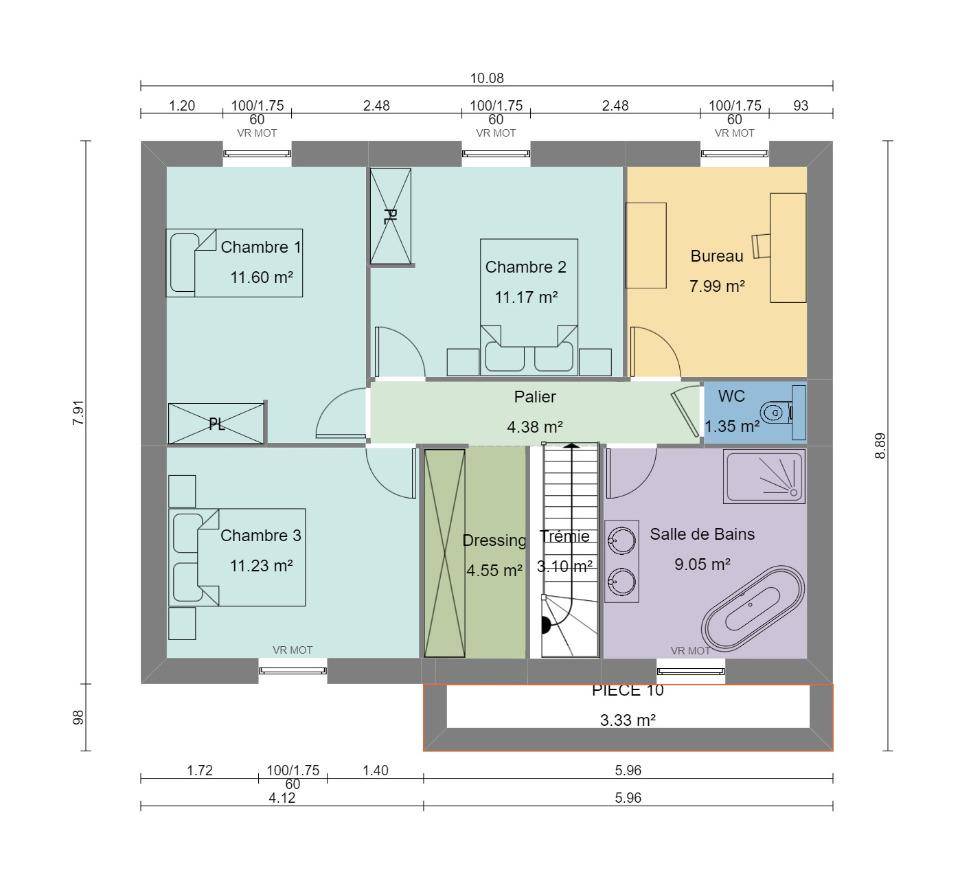 Programme terrain + maison à Lauwin-Planque en Nord (59) de 124 m² à vendre au prix de 346339€ - 4