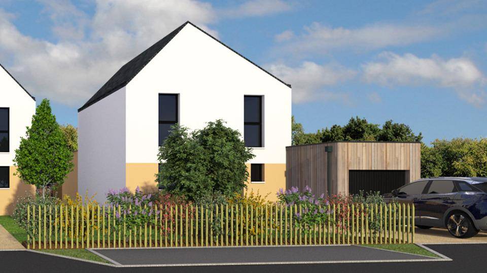 Programme terrain + maison à Plomelin en Finistère (29) de 97 m² à vendre au prix de 315000€ - 1