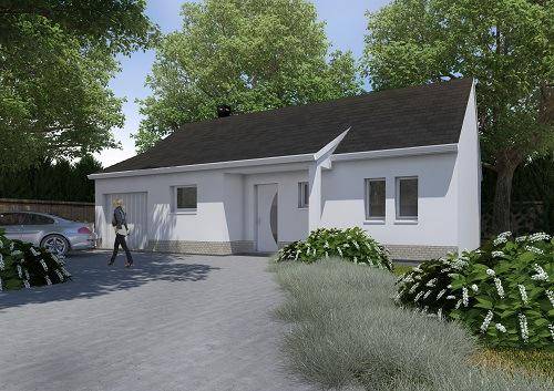 Programme terrain + maison à Val-Couesnon en Ille-et-Vilaine (35) de 74 m² à vendre au prix de 160158€ - 1