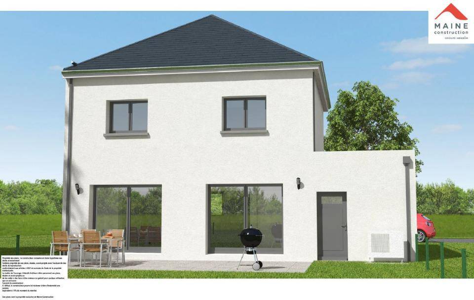 Programme terrain + maison à Rouillon en Sarthe (72) de 105 m² à vendre au prix de 290000€ - 2