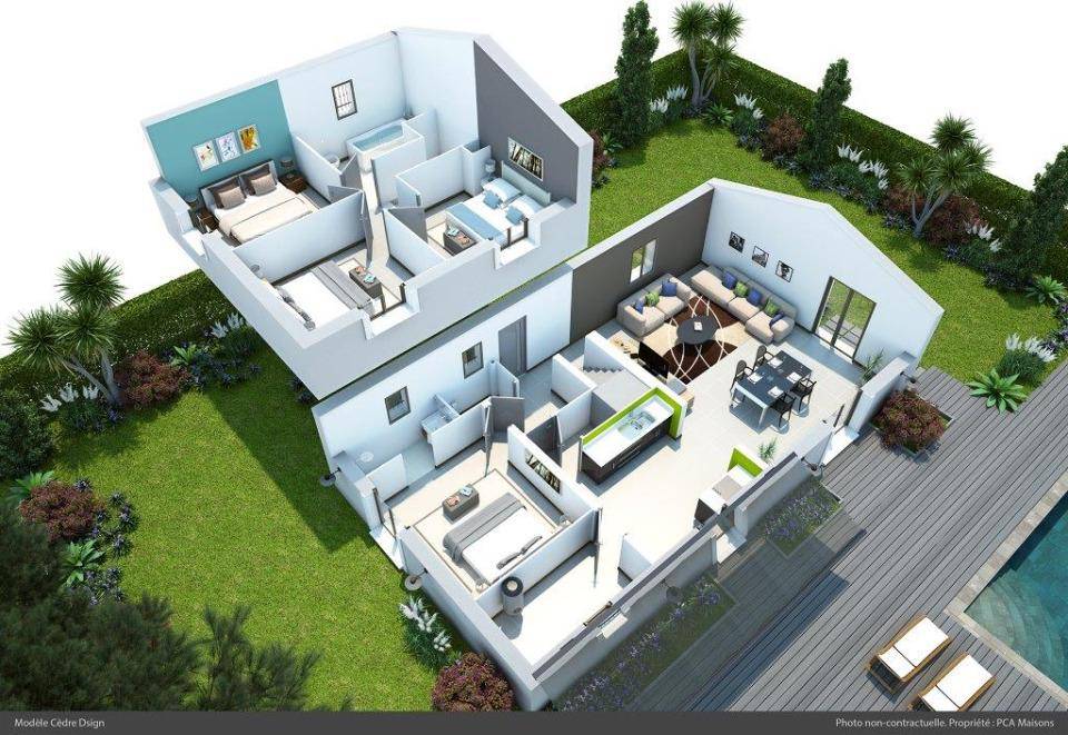Programme terrain + maison à Carnoules en Var (83) de 80 m² à vendre au prix de 247000€ - 4