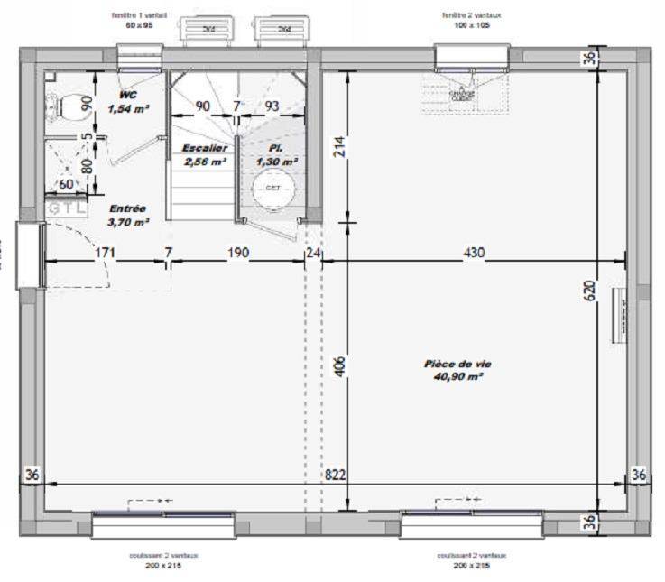 Programme terrain + maison à Chamaret en Drôme (26) de 93 m² à vendre au prix de 262500€ - 3
