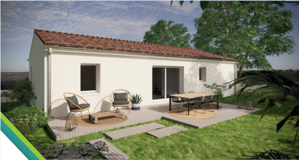 Programme terrain + maison à Mornac en Charente (16) de 80 m² à vendre au prix de 220200€ - 1