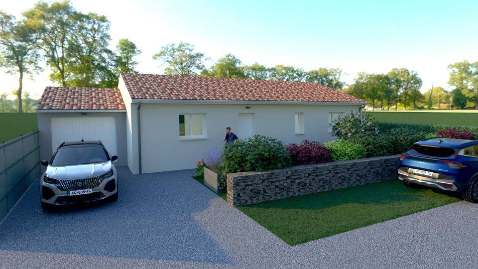 Programme terrain + maison à Le Burgaud en Haute-Garonne (31) de 83 m² à vendre au prix de 243000€ - 2