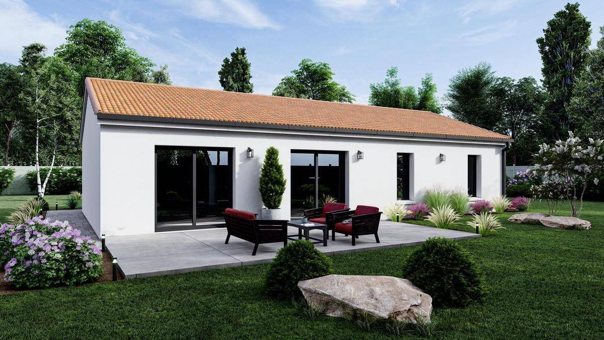 Programme terrain + maison à Chézy en Allier (03) de 102 m² à vendre au prix de 187415€ - 1