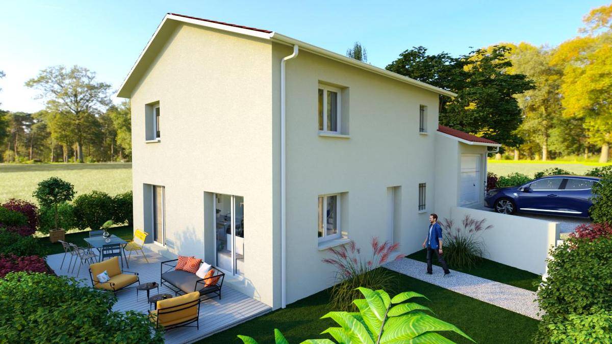 Programme terrain + maison à Pollionnay en Rhône (69) de 100 m² à vendre au prix de 423500€