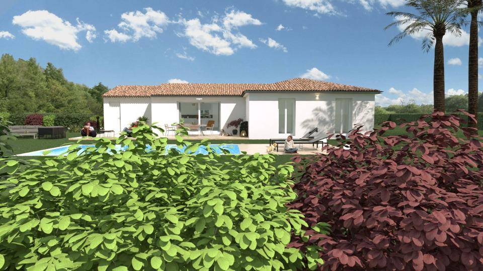 Programme terrain + maison à Roquebrune-sur-Argens en Var (83) de 105 m² à vendre au prix de 488000€ - 2