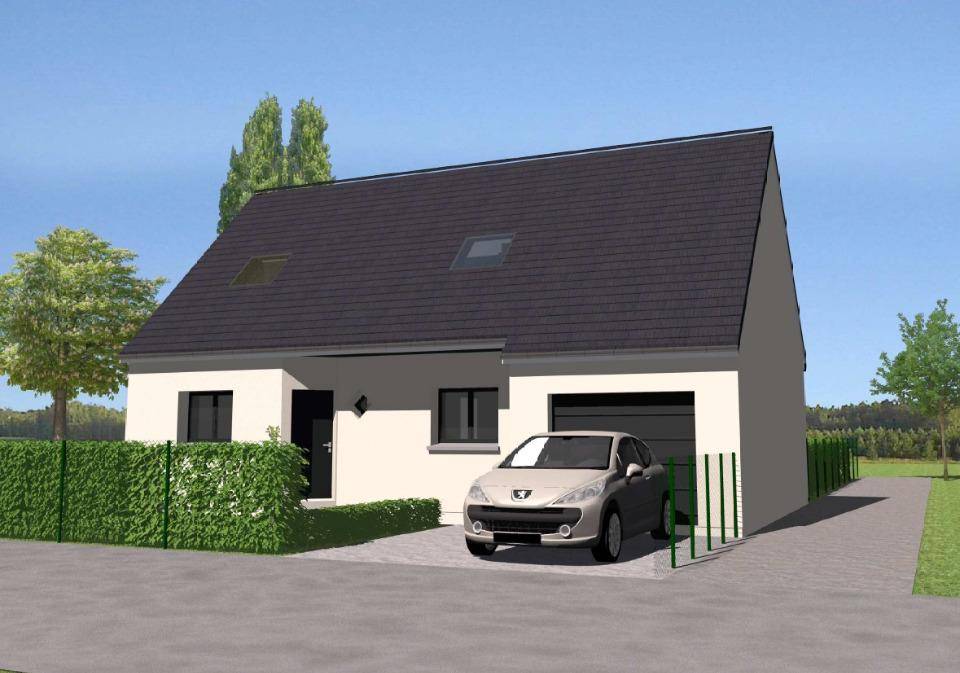 Programme terrain + maison à Chemiré-le-Gaudin en Sarthe (72) de 112 m² à vendre au prix de 300000€ - 1