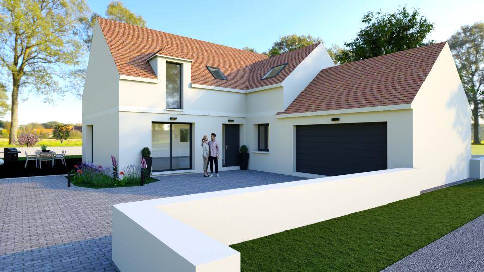 Programme terrain + maison à Rambouillet en Yvelines (78) de 120 m² à vendre au prix de 509300€ - 4