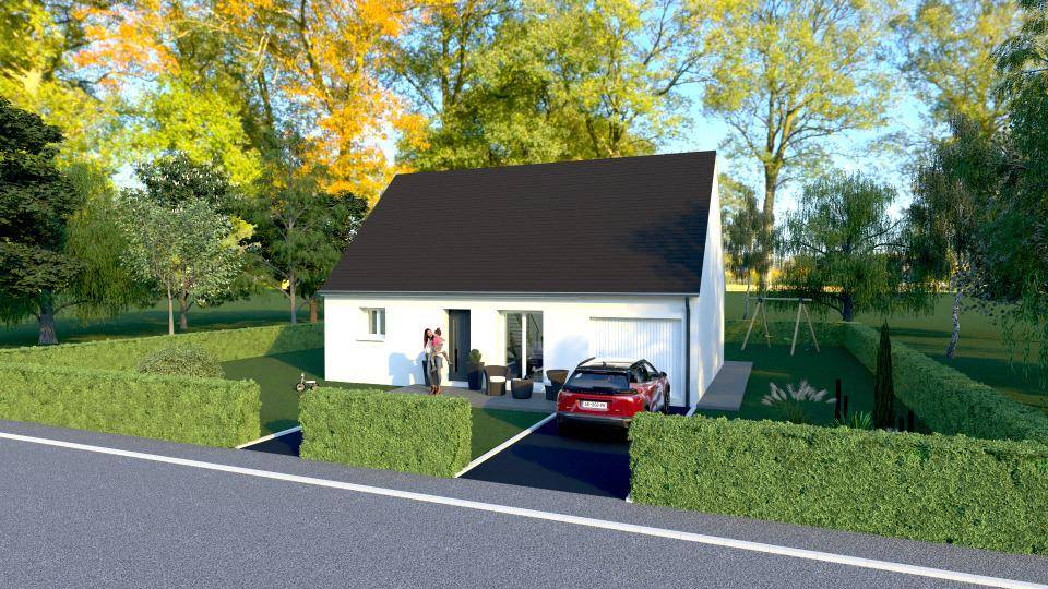 Programme terrain + maison à Lisors en Eure (27) de 80 m² à vendre au prix de 209441€ - 1