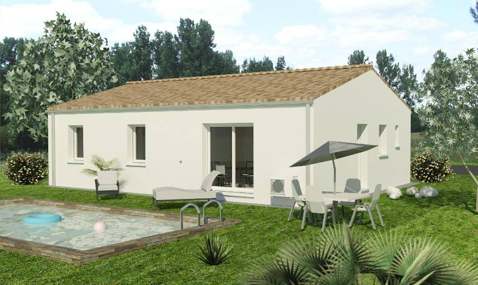 Programme terrain + maison à Pont-l'Abbé-d'Arnoult en Charente-Maritime (17) de 84 m² à vendre au prix de 189900€ - 1