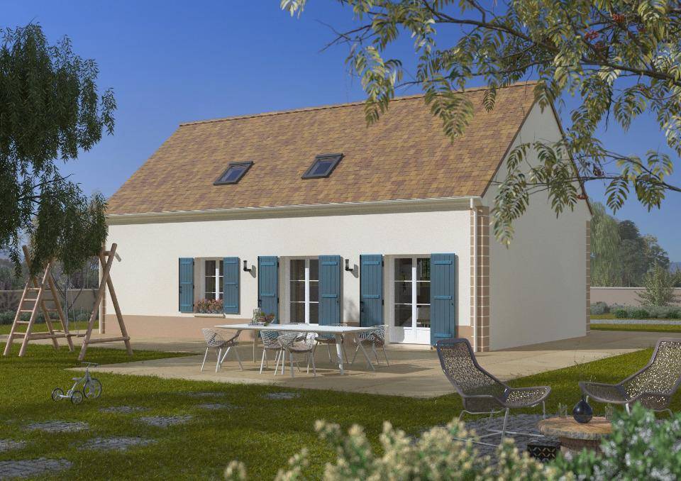 Programme terrain + maison à Bennecourt en Yvelines (78) de 90 m² à vendre au prix de 296000€ - 2