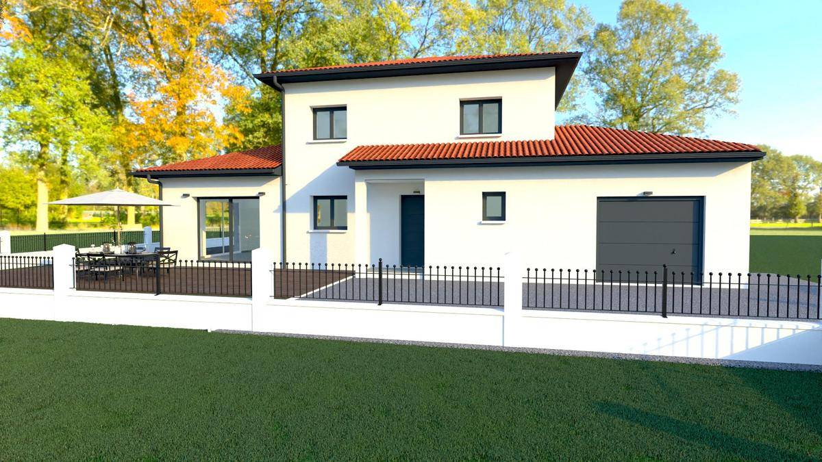 Programme terrain + maison à Saint-Priest en Rhône (69) de 125 m² à vendre au prix de 483000€