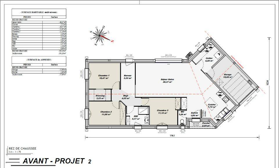 Programme terrain + maison à Échallat en Charente (16) de 104 m² à vendre au prix de 209000€ - 4
