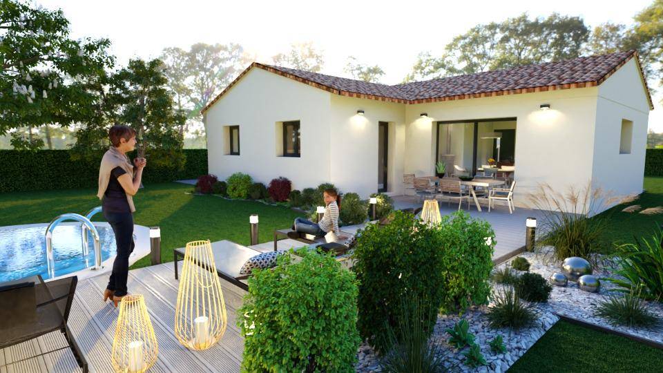 Programme terrain + maison à Bagnols-sur-Cèze en Gard (30) de 90 m² à vendre au prix de 245000€ - 1