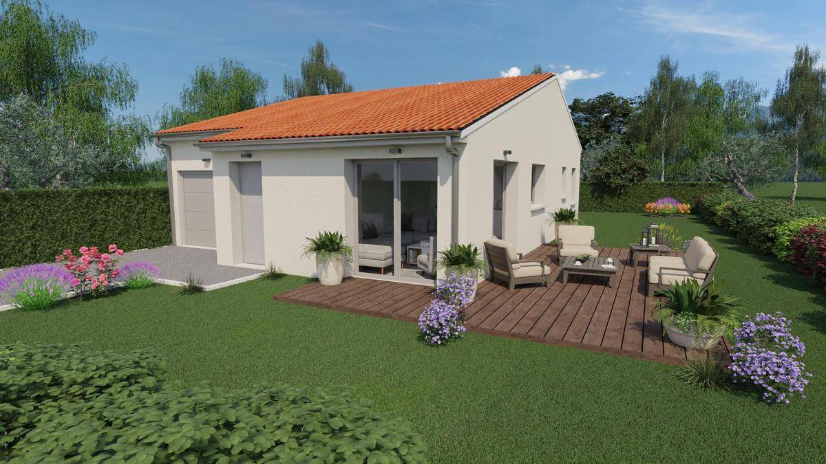 Programme terrain + maison à Cébazat en Puy-de-Dôme (63) de 74 m² à vendre au prix de 252540€ - 1