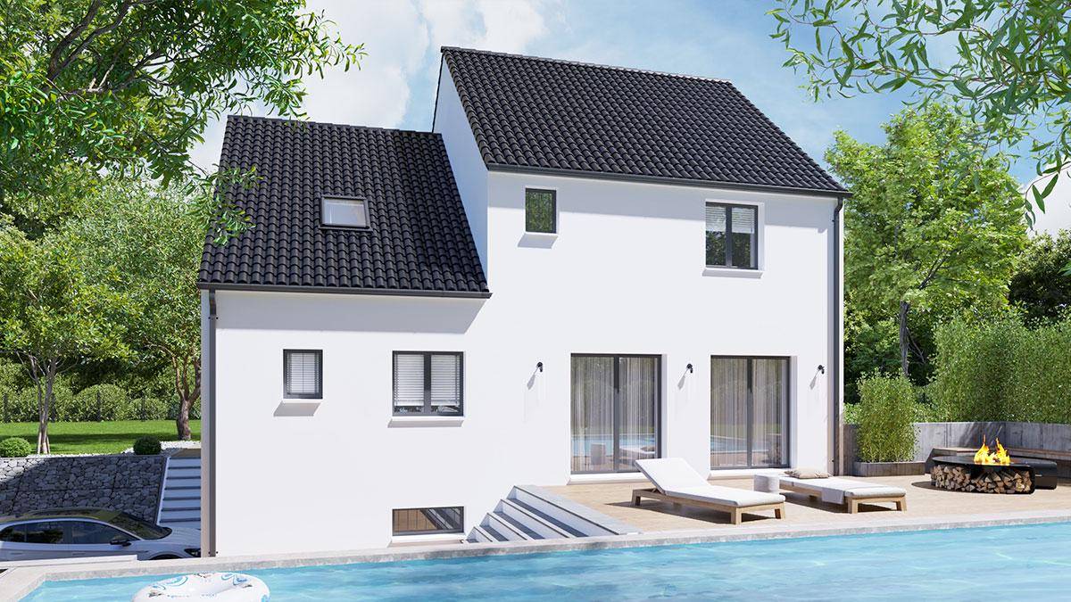 Programme terrain + maison à Chartres en Eure-et-Loir (28) de 106 m² à vendre au prix de 321921€ - 2