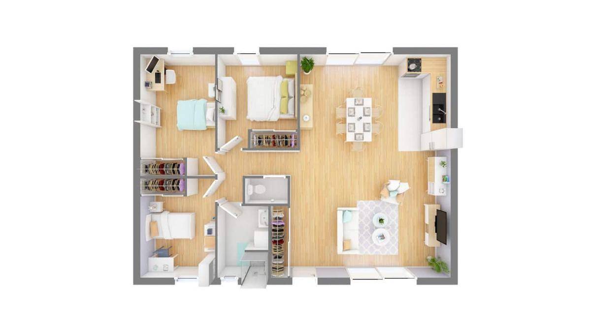 Programme terrain + maison à Corpe en Vendée (85) de 90 m² à vendre au prix de 168834€ - 4
