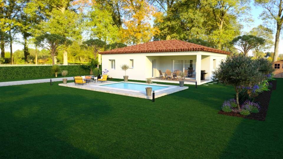 Programme terrain + maison à Carcès en Var (83) de 95 m² à vendre au prix de 395000€ - 2