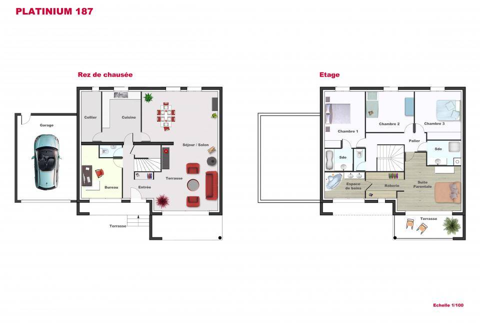 Programme terrain + maison à Mareil-Marly en Yvelines (78) de 187 m² à vendre au prix de 1030000€ - 3