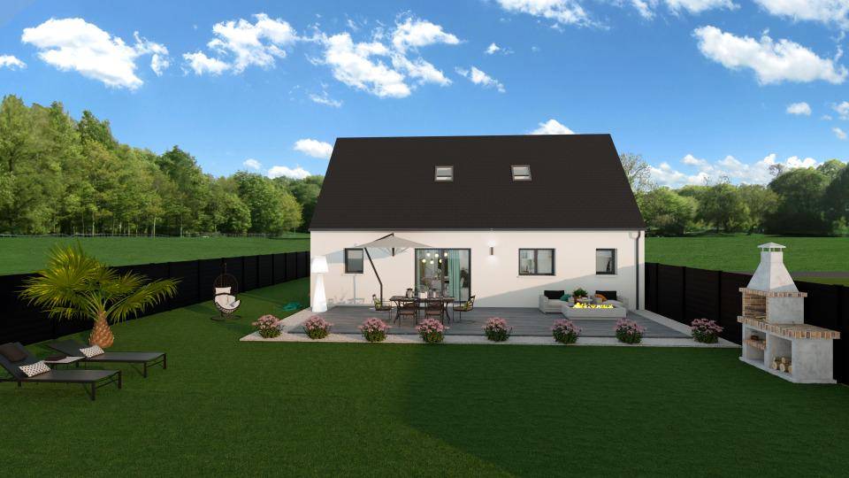 Programme terrain + maison à Cussay en Indre-et-Loire (37) de 126 m² à vendre au prix de 226815€ - 2