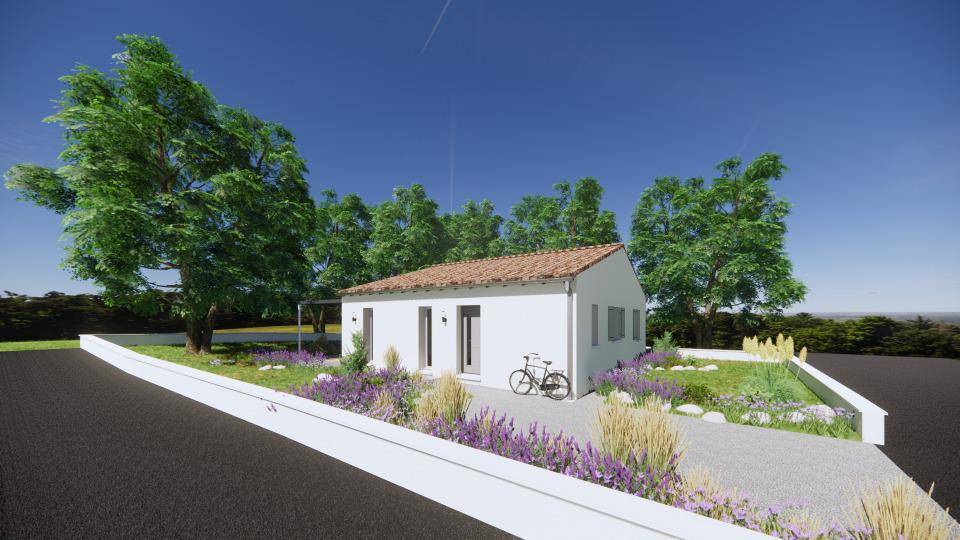 Programme terrain + maison à Tesson en Charente-Maritime (17) de 90 m² à vendre au prix de 194000€ - 1
