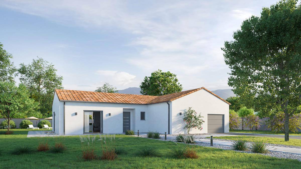 Programme terrain + maison à La Chapelle-Saint-Ursin en Cher (18) de 105 m² à vendre au prix de 233290€ - 1