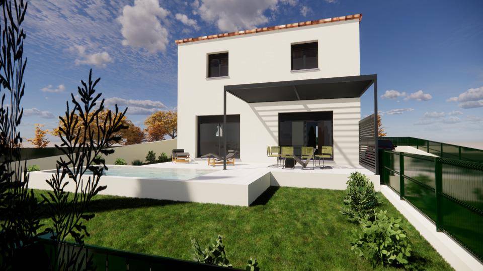 Programme terrain + maison à Cournonterral en Hérault (34) de 90 m² à vendre au prix de 396500€ - 2