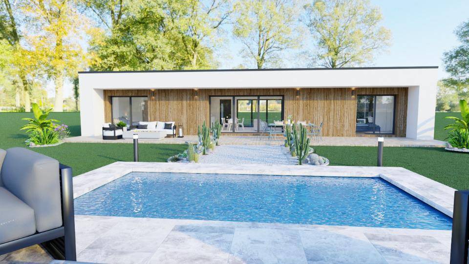 Programme terrain + maison à Bagnols-sur-Cèze en Gard (30) de 95 m² à vendre au prix de 392800€ - 1