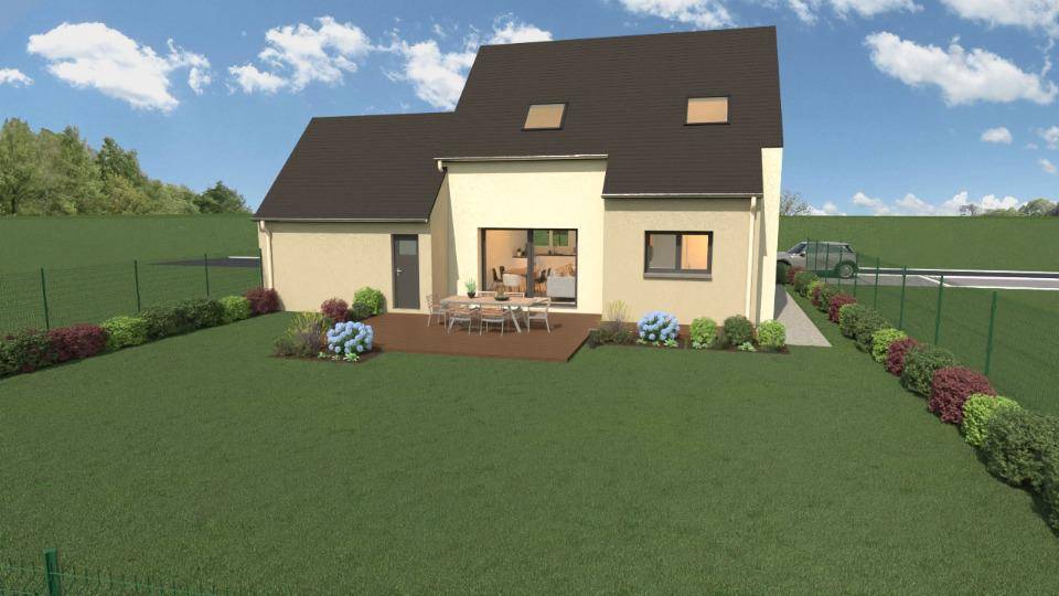 Programme terrain + maison à Dol-de-Bretagne en Ille-et-Vilaine (35) de 89 m² à vendre au prix de 243000€ - 3