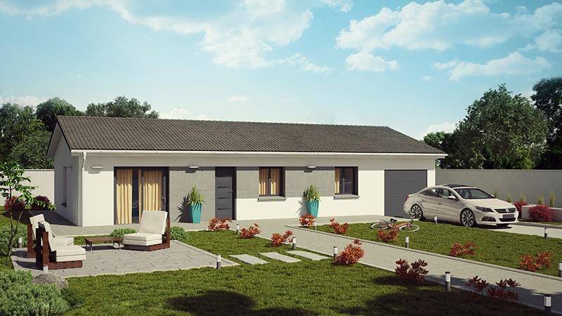 Programme terrain + maison à Neuville-sur-Ain en Ain (01) de 100 m² à vendre au prix de 287000€ - 2