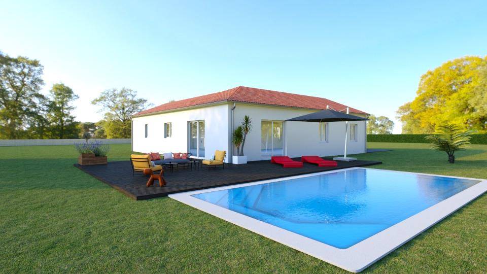Programme terrain + maison à Bonnac-la-Côte en Haute-Vienne (87) de 93 m² à vendre au prix de 262400€ - 1