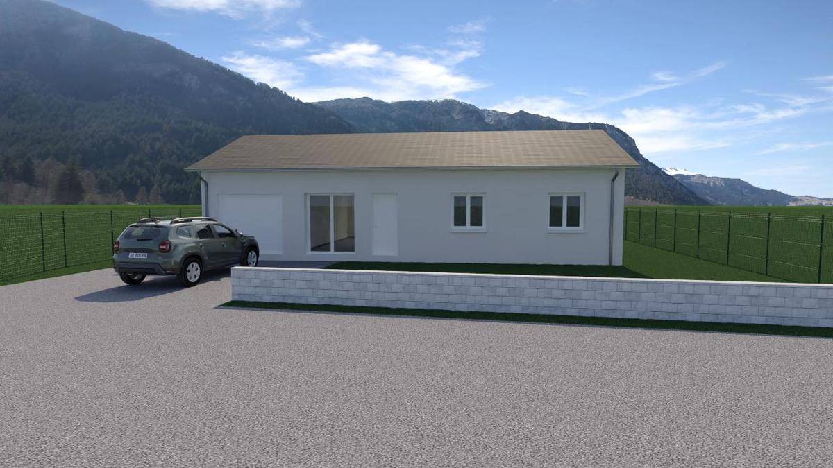 Programme terrain + maison à Brégnier-Cordon en Ain (01) de 74 m² à vendre au prix de 218596€ - 2