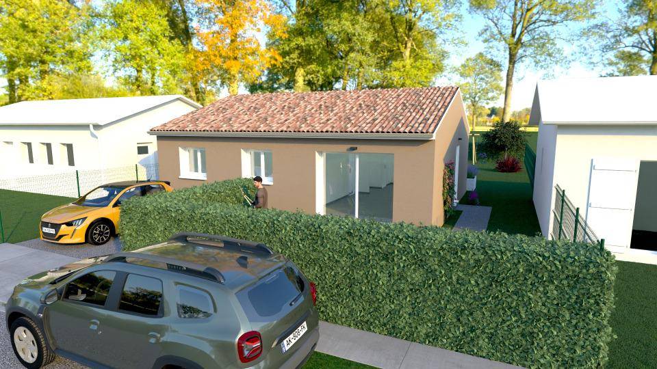Programme terrain + maison à Grisolles en Tarn-et-Garonne (82) de 73 m² à vendre au prix de 212000€ - 1
