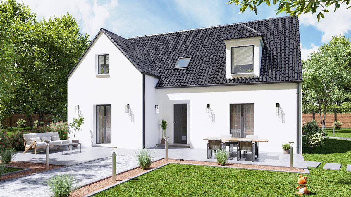 Programme terrain + maison à Bonneval en Eure-et-Loir (28) de 151 m² à vendre au prix de 266911€ - 1