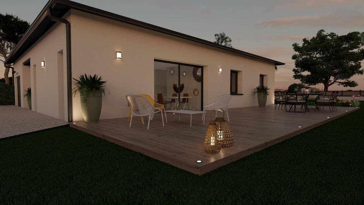 Programme terrain + maison à Blyes en Ain (01) de 100 m² à vendre au prix de 366000€ - 1