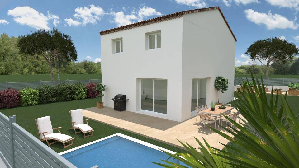 Programme terrain + maison à Fayence en Var (83) de 92 m² à vendre au prix de 402000€ - 1