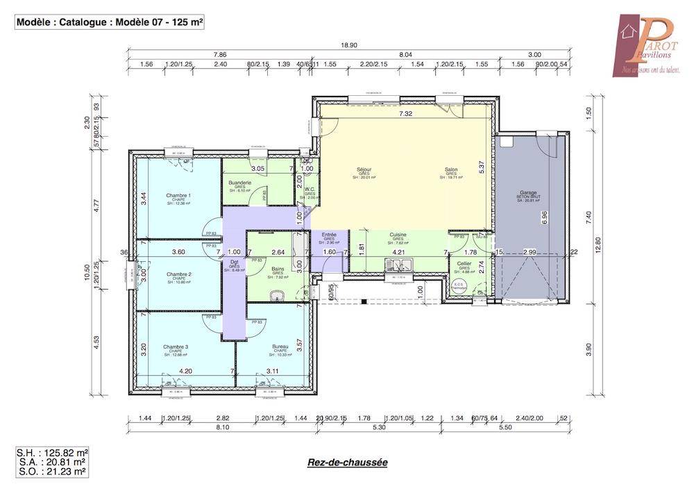 Programme terrain + maison à Bologne en Haute-Marne (52) de 101 m² à vendre au prix de 201000€ - 4