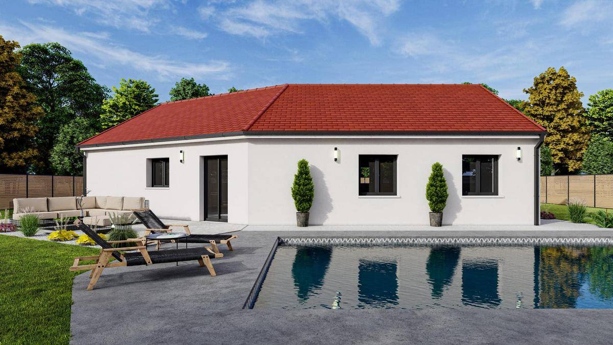Programme terrain + maison à Saint-Christophe-en-Brionnais en Saône-et-Loire (71) de 88 m² à vendre au prix de 183276€ - 2